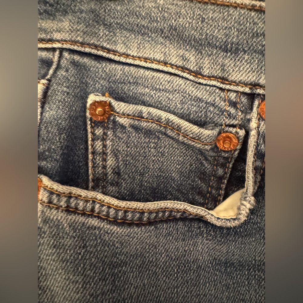 REDONE 90’s-Mid 70’s Cropped High Rise Women's Blue Denim Jeans Size 26 - Picture 11 of 15